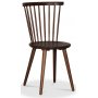 Nova ruokailuryhmä, jatkettava ruokapöytä Ø130-170 cm sis. 6 keppituolia Castor - Walnut